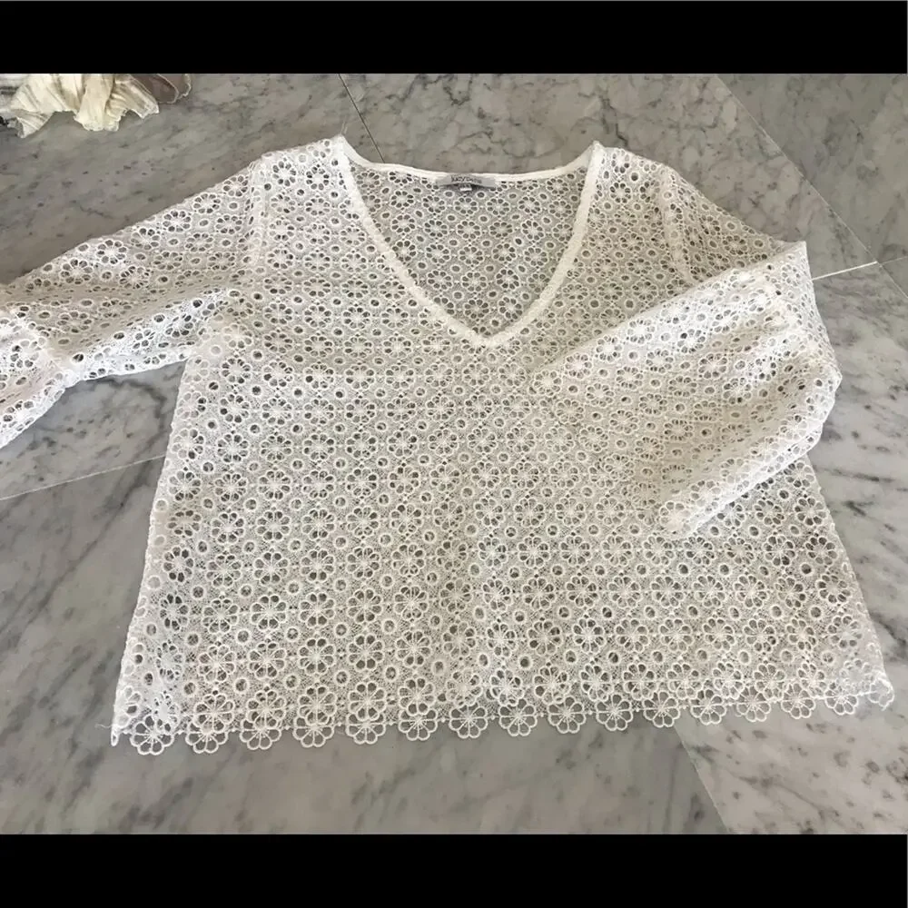 Lucy Paris eyelet top NWOT